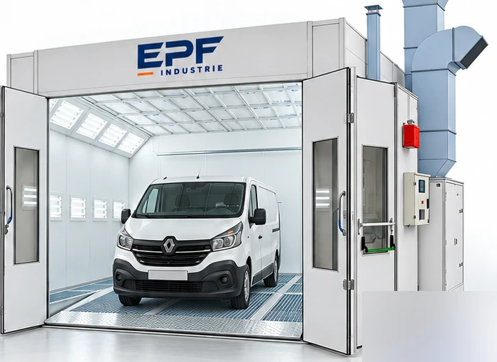 Cabine utilitaire 7 m — rampe pneumatique intégrée