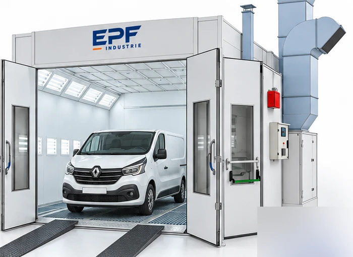 Cabine utilitaire 7 m — accès par rampes métalliques